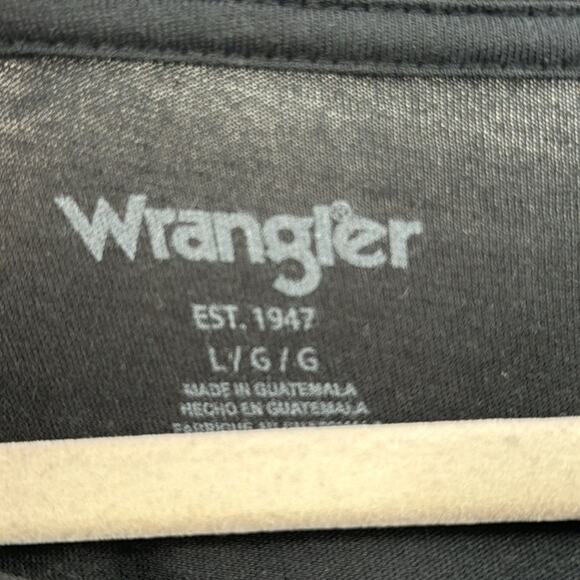 NWT Wranglers women’s Long Live Cowboys boyfriend T shirt in jet black - Picture 3 of 7